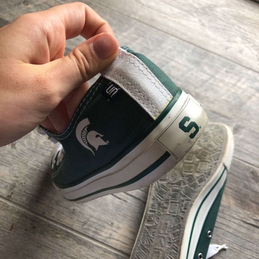 Michigan state low top converse style shoes - Picture 3 of 7